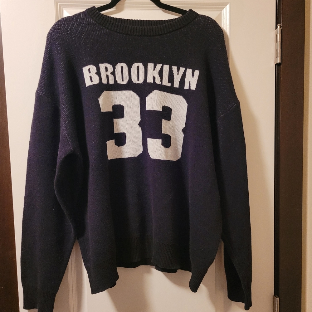 Charlotte Russe Black Knit Jersey Sweater Size L